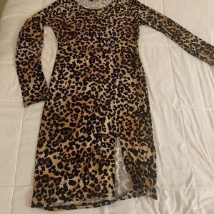 Animal print dress